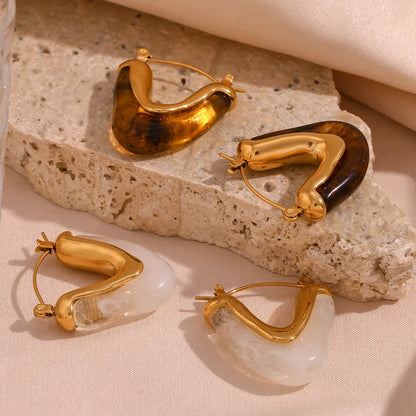 Fesara | 18k Elegant Gold Hoop Earrings