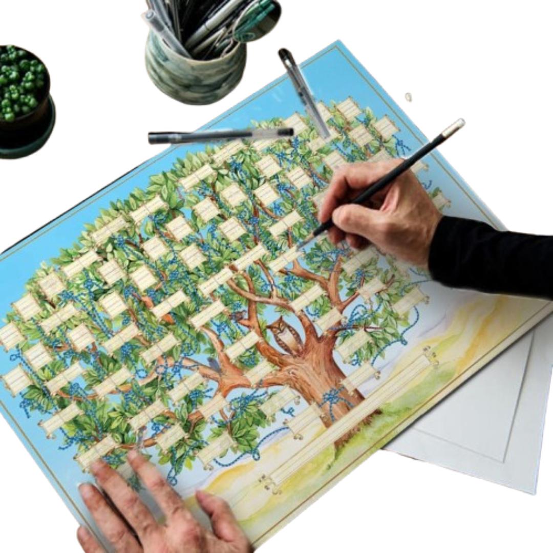 Personalized Fillable Family Tree Chart - Fesara