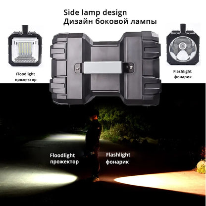 Bright Portable LED Spotlight 40W Waterproof Rechargeable