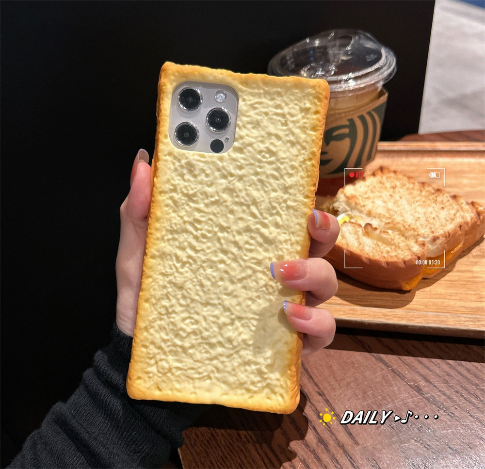 Colorful 3D Toast Pattern Phone Case