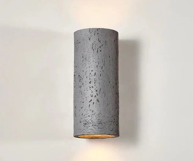 Rustic Concrete Effect Wall Lamp