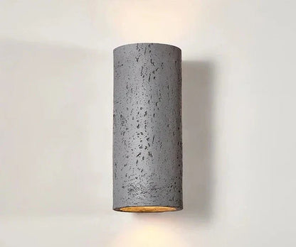 Rustic Concrete Effect Wall Lamp