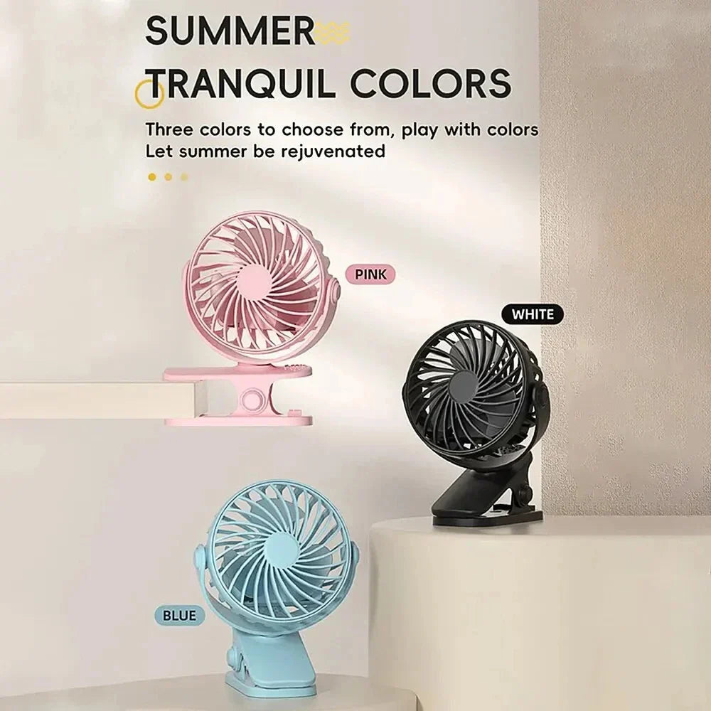 Compact USB Desk Fan with Adjustable Speed