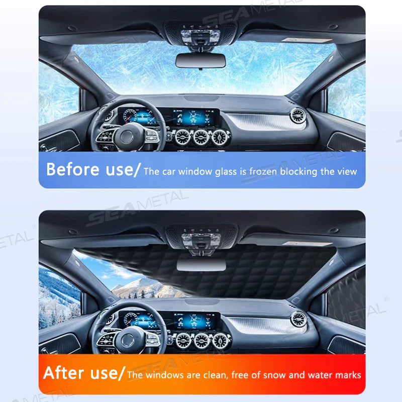 Winter Car Windshield Snow Cover with Magnets