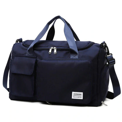 Spacious 35L Travel Duffel Bag with Shoe Pocket