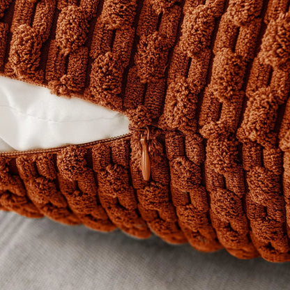 Cozy Striped Velvet Cushion Pillow for Home Decor