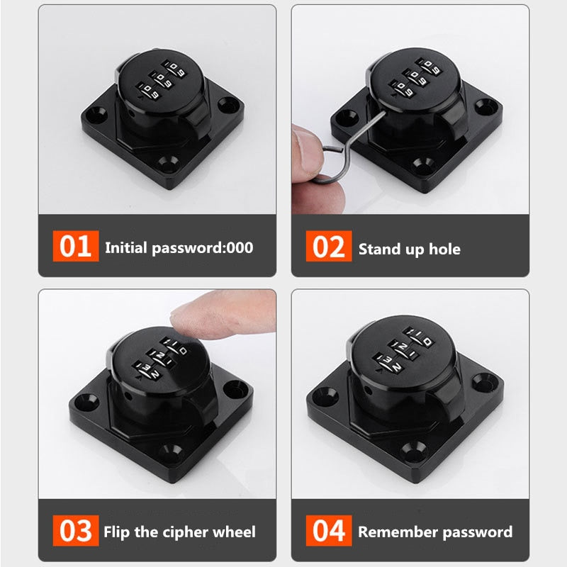 Secure Digital Combination Padlock Set
