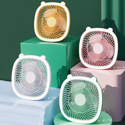 Portable Small USB Night Light Fan Cooler
