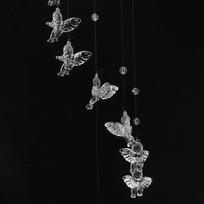 Delicate Metal Wind Chime with Bells and Butterfly Decor