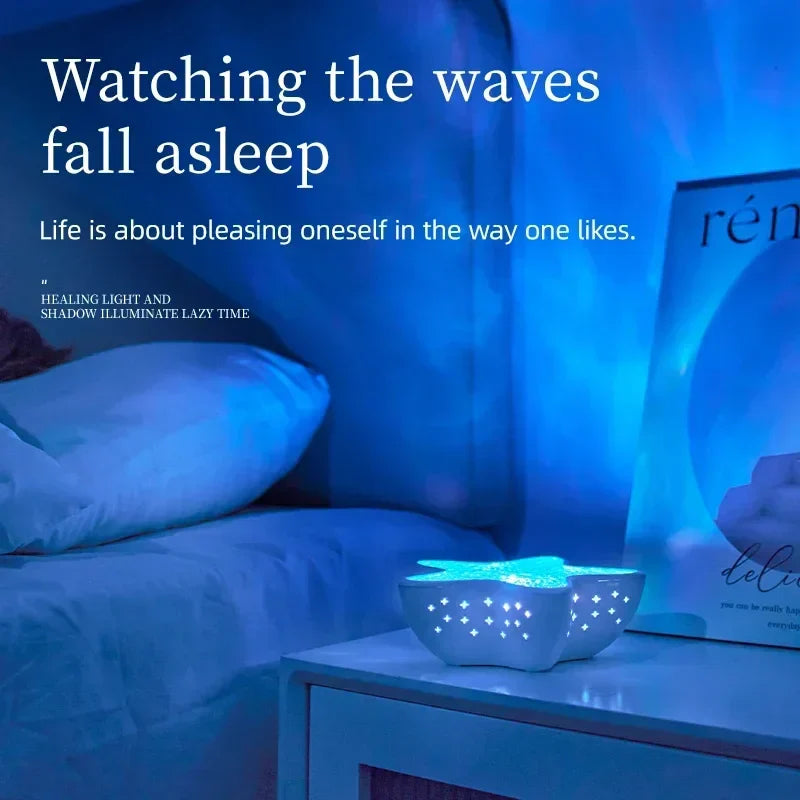 Colorful Ocean Wave Star Projector Table Lamp
