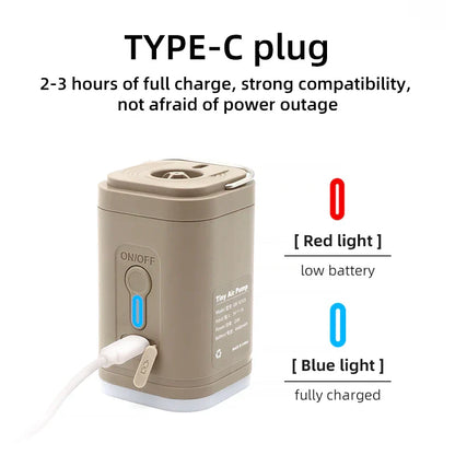Compact Portable Electric Air Pump Inflate Deflate Kit