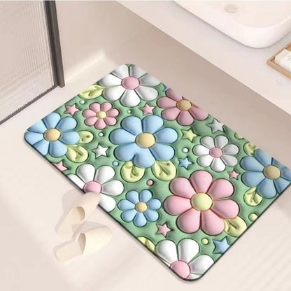Fesara | Slip Resistant Vibrant Fast Drying Bath Mat - Fesara