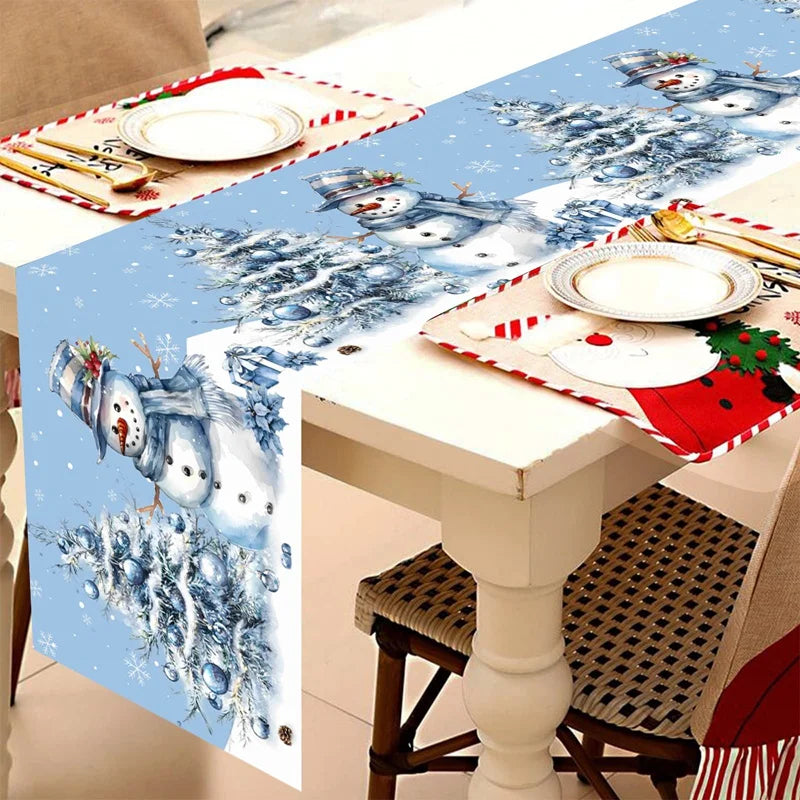 Christmas Table Runner Decorative Holiday Tablecloth 180x35cm
