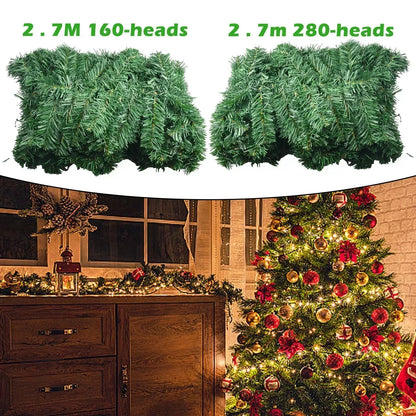 Premium Artificial Christmas Fir Garland 2.7m Long