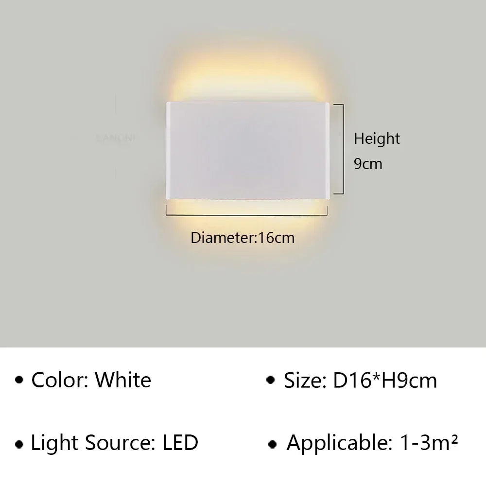 Contemporary LED Wall Light | Soft White Glow for Home