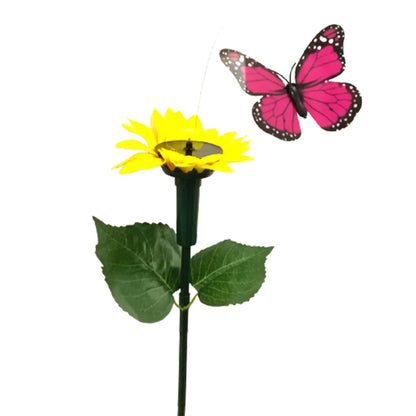Colorful Solar Flower Garden Decoration Stake