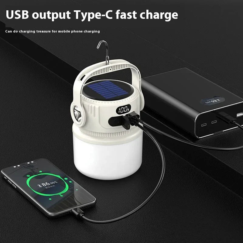 Portable Solar Powered LED Camp Light