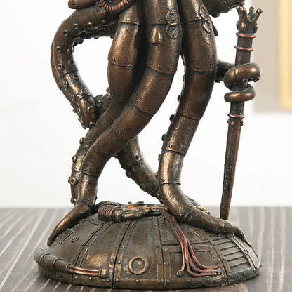 Unique Octopus Gear Clockwork Desk Figures