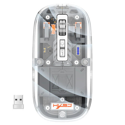 Clear Wireless Bluetooth Computer Mouse