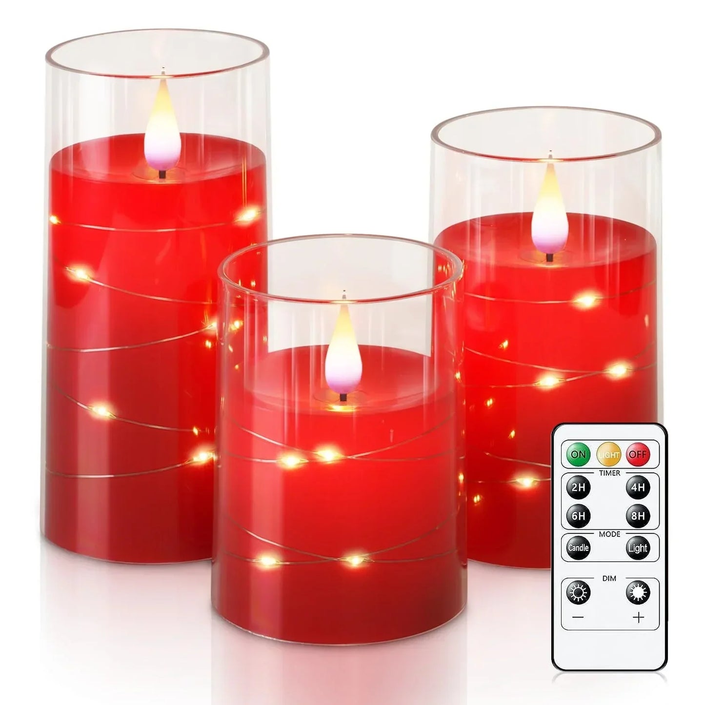 Warm White LED Flameless Candle