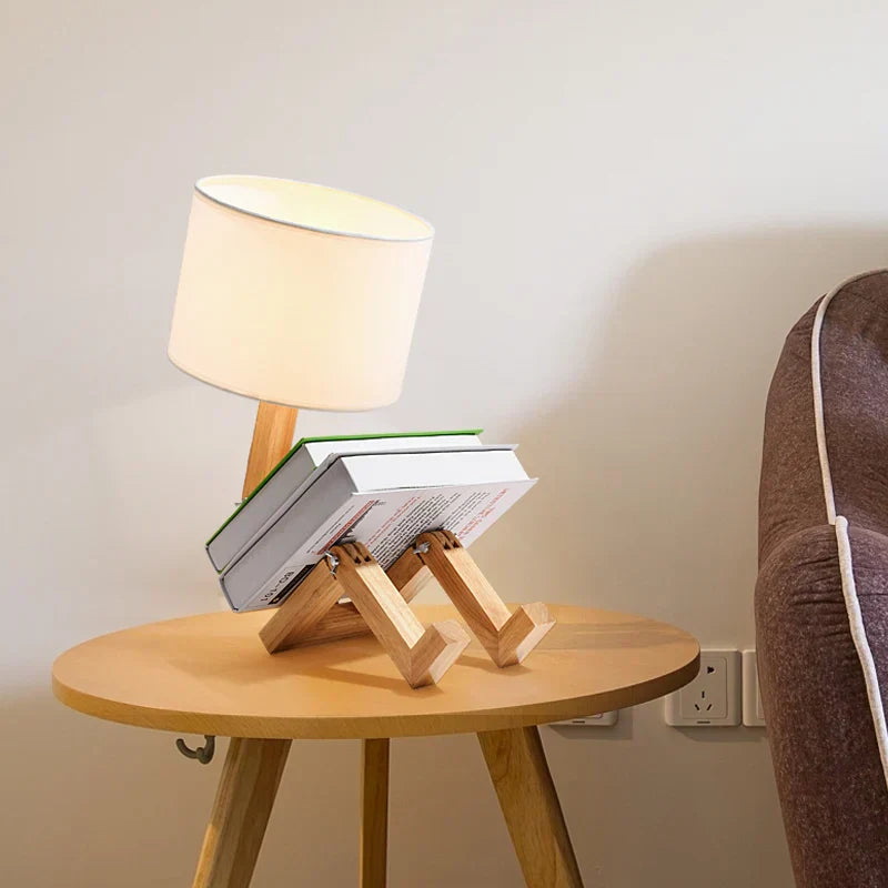 Fun Wooden Desk Lamp for Home Office