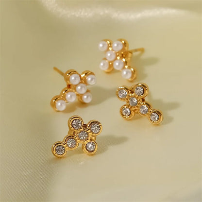 Delicate Silver Cross Earrings