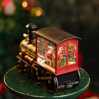 Festive Holiday Musical Christmas Train Box
