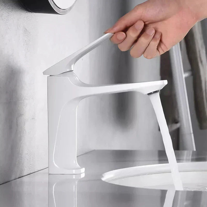 Stylish Bathroom Faucet - Single Handle Mixer in Modern Chrome