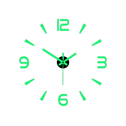 Decorative 3D Glow Silent Wall Clock