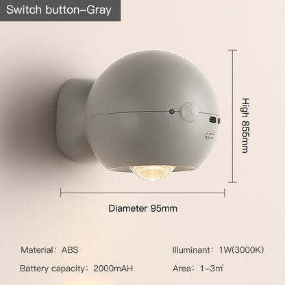 Smart Motion Activated Rechargeable Wall Light