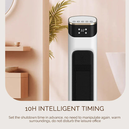 Compact Electric Space Heater with Thermostat and Remote