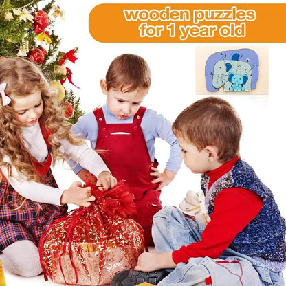 Montessori Animal Wooden Learning Puzzle Toy