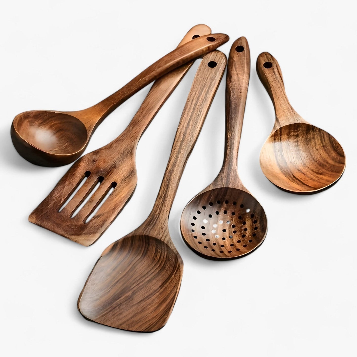 Natural Wood 11pc Kitchen Tool Set