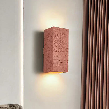 Rustic Concrete Wall Light Fixture