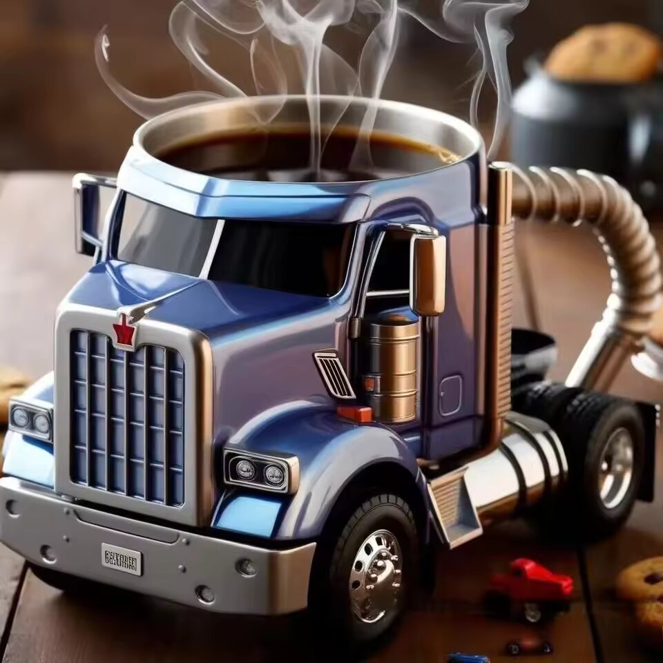 Retro Style Coffee Truck Mug