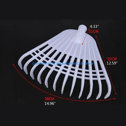 Fesara Compact Garden Rake 12 Tine Lightweight Tool