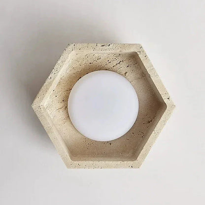 Natural Stone LED Ceiling Light Fixture