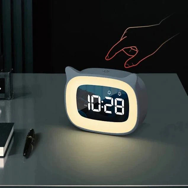 Smart LED Alarm Clock with USB Charging and FM Radio - Fesara