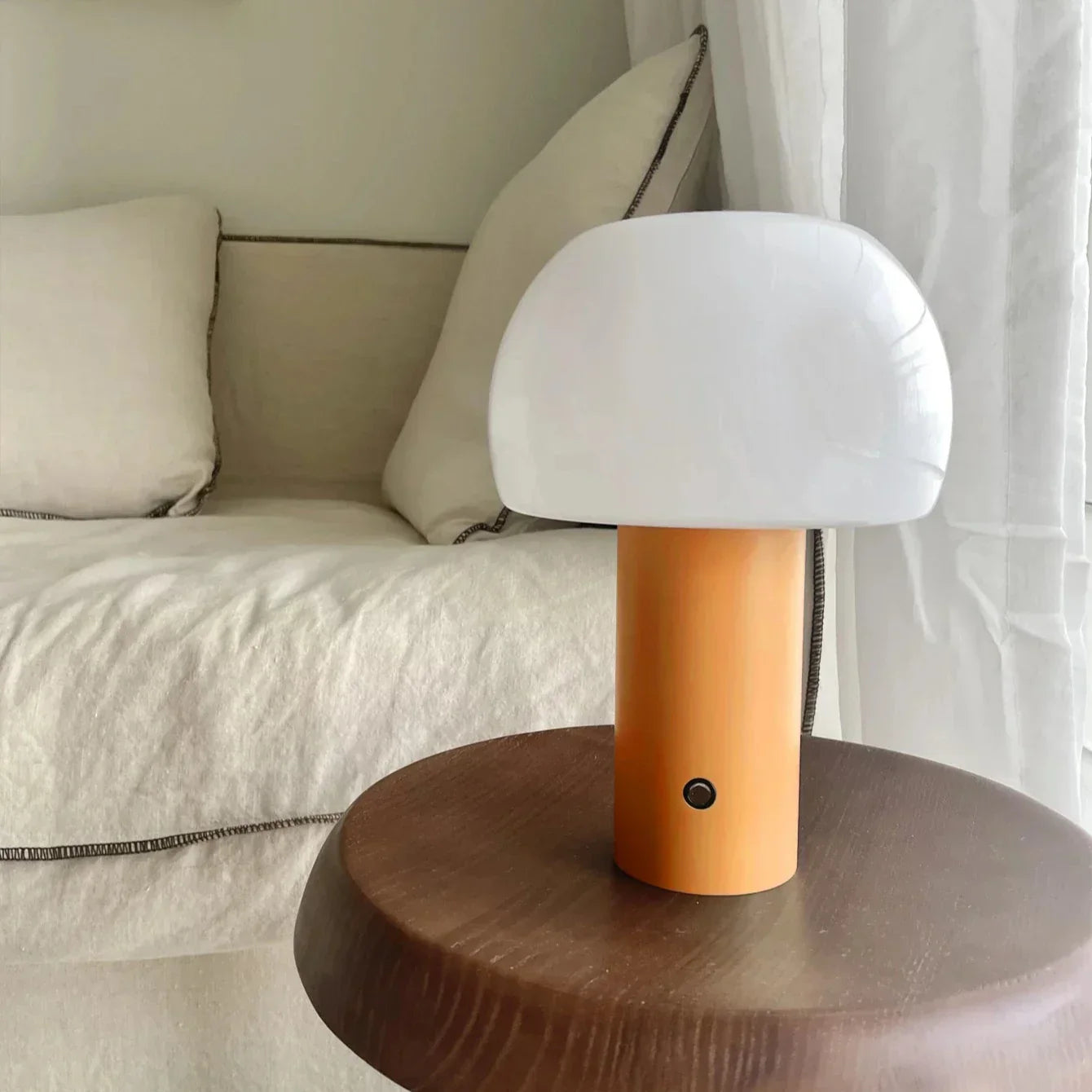Compact LED Desk Lamp for Warm Ambient Light