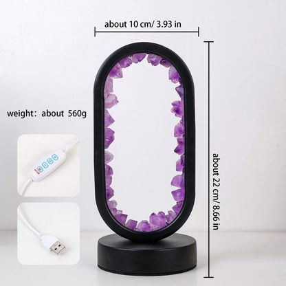 Soothing Purple Crystal Relaxation Lamp