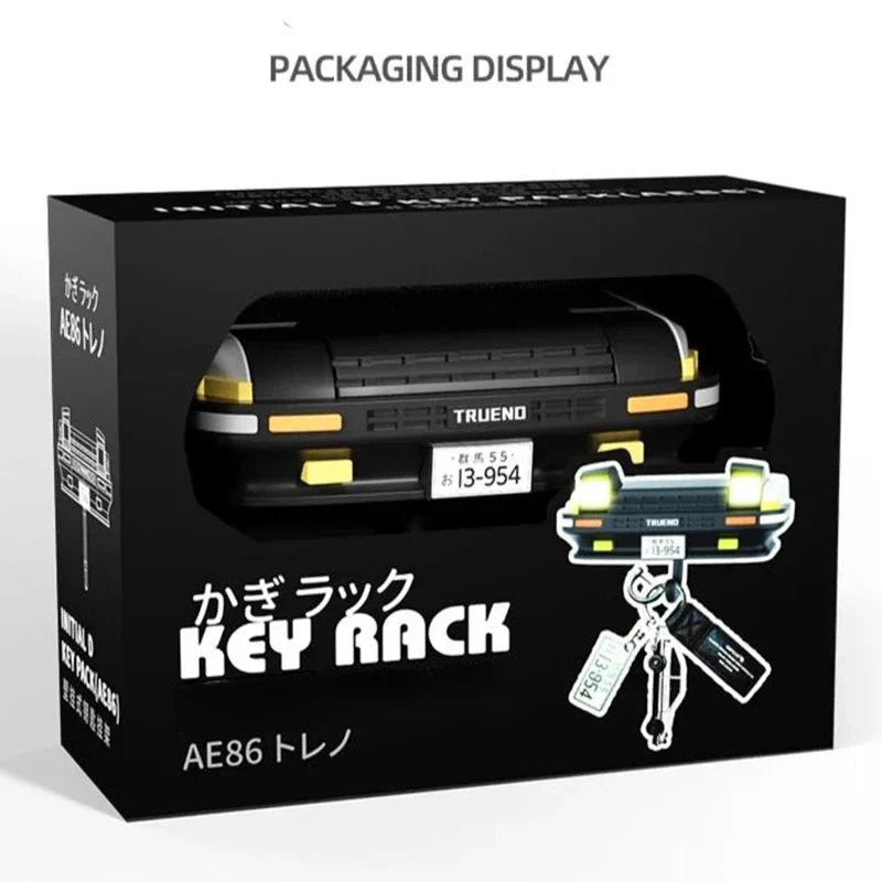 Car Shaped Key Holder with Wall Hooks