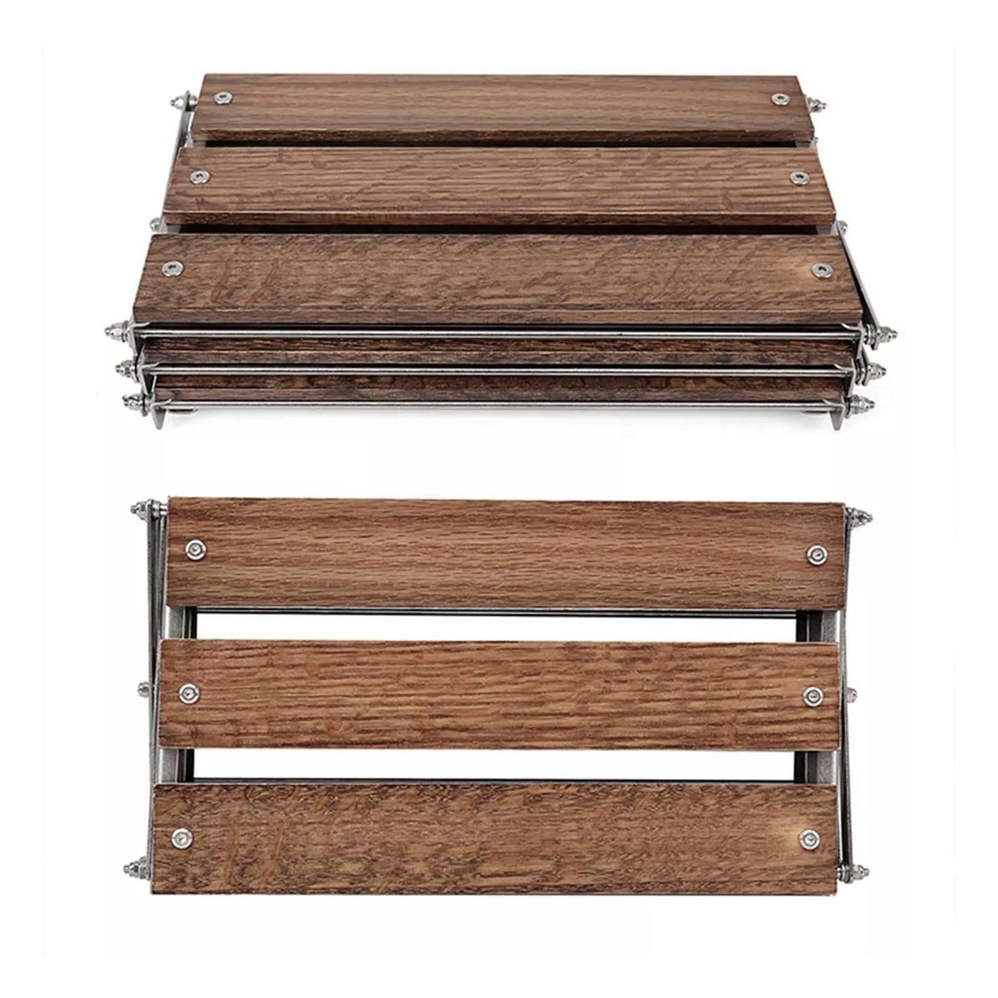 Space Saving 3-Tier Folding Storage Shelf