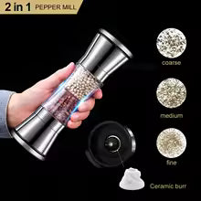 Premium 2-in-1 Salt and Pepper Grinder Mill