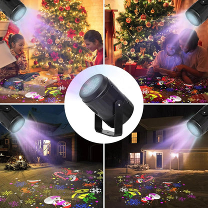 Colorful LED Christmas Light Projector with 16 Patterns