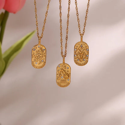 Delicate Astrology Symbol Pendant Necklace