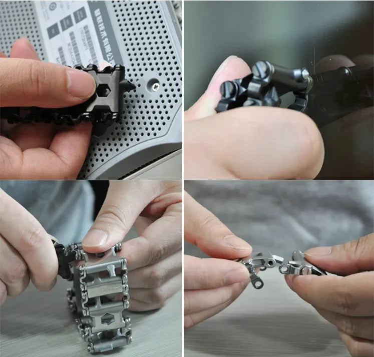 Tactical Steel Survival Wristband