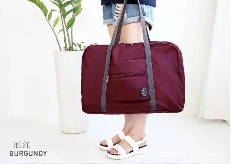 Compact Folding Travel Duffel Bag Waterproof & Spacious