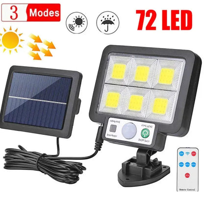Solar Powered Motion Sensor Outdoor Lamp