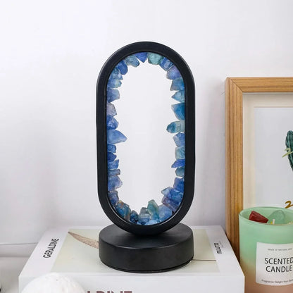 Calming Purple Gemstone Table Lamp