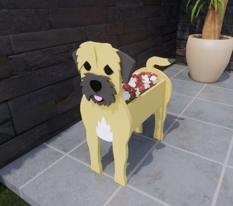 Variant image for Dog-Themed Flowerpot – Durable Decorative Planter for Dog Lovers in Various Sizes – Indoor/Outdoor Use-6
